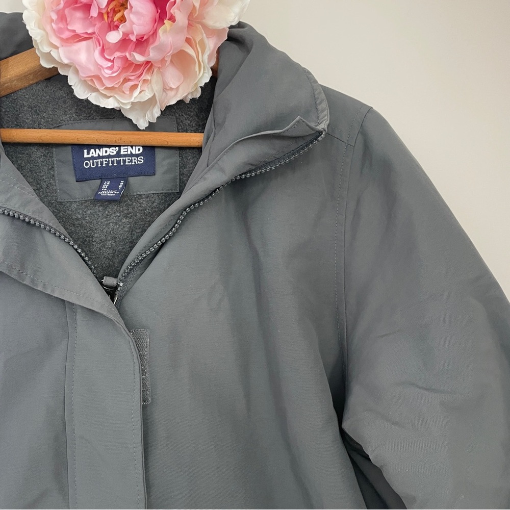 Lands' End Outfitters Women's Gray Grey Winter Jacket Medium - Picture 5 of 8